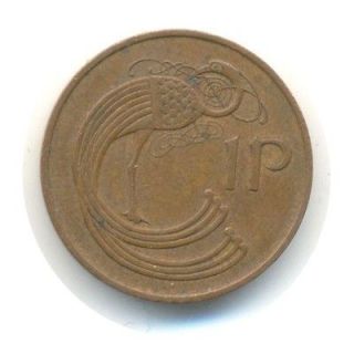 Old coins Irish One Penny 1971