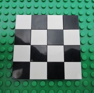 Lego Black and White Floor Tiles boards city town smooth kitchen 