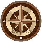36 Compass Rose Nautical Wood Floor Medallion Inlay 1