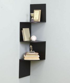 black corner wall shelf in Wall Shelves