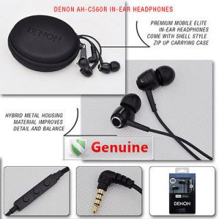 Denon AH C560R Premium Mobile In Ear Headphones w/ 3 Button Remote 