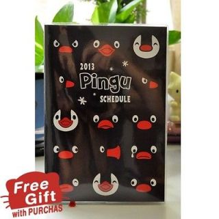   2013 Pingu Schedule Book Monthly Planner Diary w/ Stickers Head A6