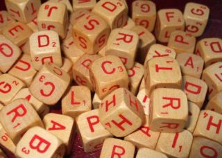 Vintage Scrabble RSVP Part 1 Wood/Wooden Cube Tile PICK ANY Single 