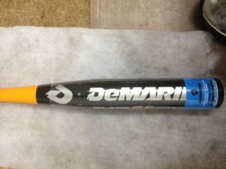 New Demarini Black Coyote Baseball Bat Youth 30/19  11 2 1/4 barrel