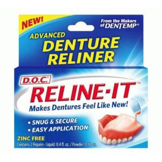 Reline It, Denture Reline Kit   2 Repairs