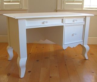 COTTAGE STYLE Small Queen Ann DESK 30 Distressed Paints Old World 
