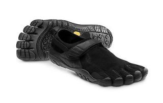 NEW Vibram Fivefingers Mens Black Leather Treksport Toe Shoes Kangaroo 