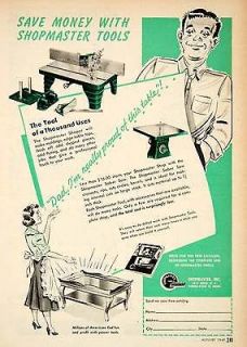 1949 Ad Shopmaster Power Tools Saber Saw Household Minneapolis 