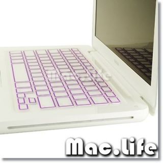 New Arrival PURPLE Silicone Keyboard Cover for OLD Macbook White 