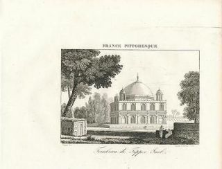 Palace of Tippoo Sahib India 1835 original antique engraved view