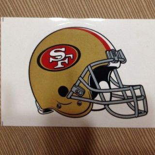 San Francisco 49ers helmet sticker, 2012 licensed NFL product