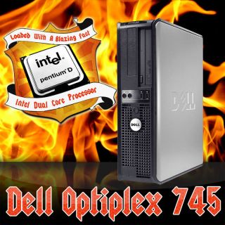 Dell 745 Desktop Computer Pc Dual Core 2.8 Ghz 2 GB Ram 80GB Hdd Dvd 