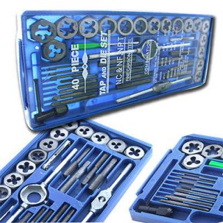 BLUE CASE 80PC SAE METRIC Tap & Die Set Bolt Screw Extractor/Puller 