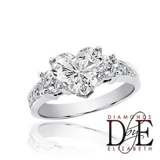 heart shaped engagement rings in Engagement Rings