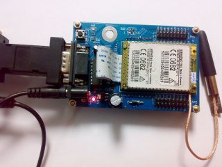 GSM SMS module board for TC35 UART/232 +Source code
