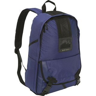 Diesel Icons Of Rock Check Multipocket Backpack Bag Blue BNWT $80 100% 