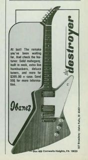 1975 THE DESTROYER ELECTRIC GUITAR FROM IBANEZ AD
