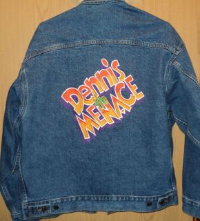 NEW VINTAGE 1993 Dennis The Menace Stitched Movie Film Crew Denim Jean 