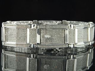   Gold Finish Real White Diamond Bracelet Tennis Designer Link 5 ct