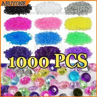 1000 Wedding Table Confetti Diamonds Scatter Crystals Decorations