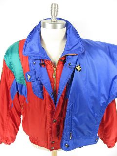   80s DESCENTE Time Machine Ski Suit Puffy Snow Jacket Pants Mens