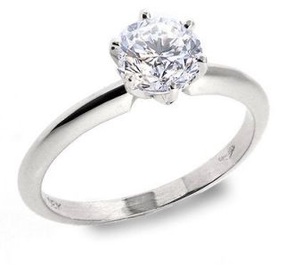 04 CT G/SI1 ROUND DIAMOND SOLITAIRE RING 14K W GOLD