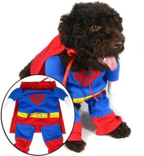 Pet Clothes Wholesale Dog Costumes Superman Design Clothing Very Cute 