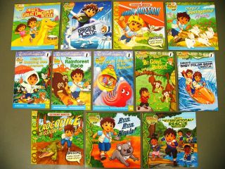 Lot 12 Go Diego kids story picture books/early readers Nick Jr Rescue 