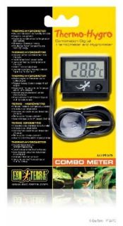 Exo Terra DIGITAL Thermometer Hygrometer Reptile Combo Combometer 
