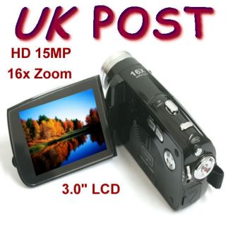   Zoom 3.0 TFT LCD DIGITAL VIDEO CAMERA CAMCORDER DV Anti shake DC UK