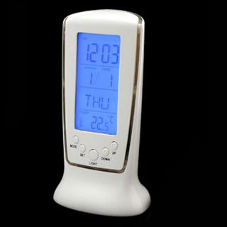   LCD Digital Music Desk thermometer Calendar LED backlight Alarm Clock