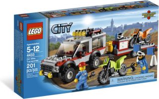 Lego City 4433 Dirt Bike Transporter Bike Trailer SUV New Boxed