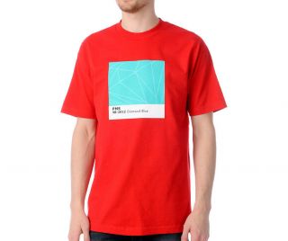 Diamond Supply Co. Pantone Color Red T Shirt Aqua Mint White Black 
