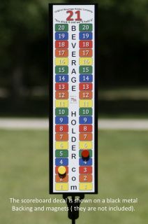 Team Colored Outdoor Scoreboard   Portable Scoreboard   Cornhole 