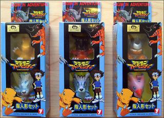 Digimon Adventure (6 FIGURES) Toy Figure YUTAKA 1999 JAPAN Set #1,2,3 