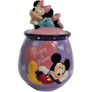 Disney Mickey & Minnie In Love Cookie Jar Candy DISPLAY Valentines