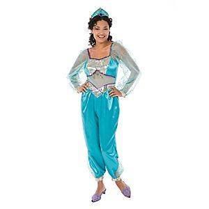 Disney Princess Jasmine Aladdin Adult Costume + Crown