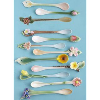 Twos Company Garden Party Porcelain Spoons Style Hibiscous