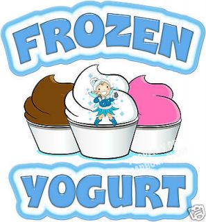 Frozen Yogurt Decal 14 Ice Cream Concession Restaurant Food Truck 
