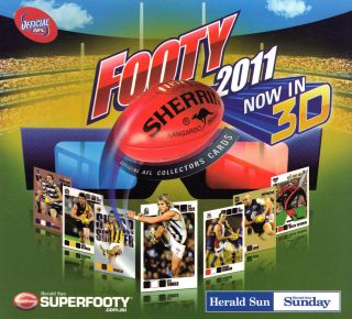 Single* 2011 Herald Sun 3D Footy Cards 121 to 150 NORTH/PORT/RICHMOND