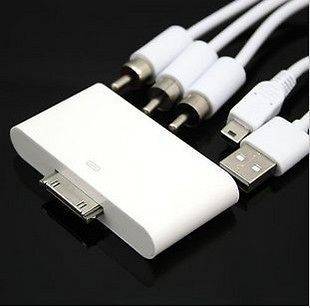 in 1 AV to TV Adapter Dock Connection Camera Kit for iPhone 4s 