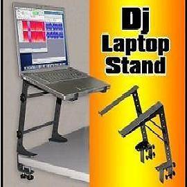 DJ Laptop Computer Stand with Adjustable Clamp NEW