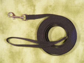 Dog leash 15, 20, 25, 30, 40, or 50 ft long MANY COLORS