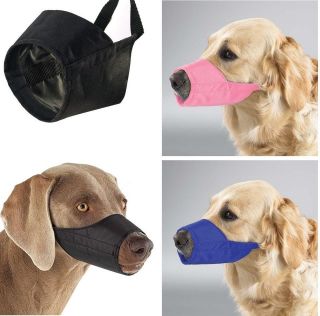 NYLON DOG MUZZLE Grooming No Bite All Sizes Adjustable Guardian Gear 