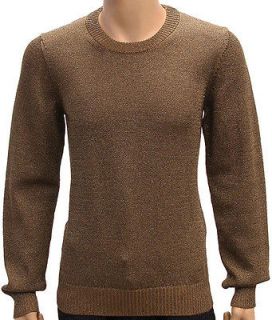 825 New Size L Dolce & Gabbana Mens Sweater Brown Gold Wool NWT 