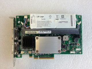 IBM LSI SAS 8480E PCI E RAID CONTROLLER 39R8852 WITH BATTERY CARD