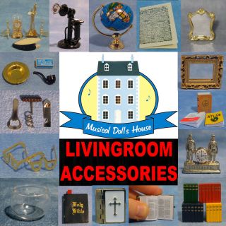 DOLLS HOUSE LIVING ROOM ACCESSORIES 1/12TH FREE P+P MINIATURE 30 