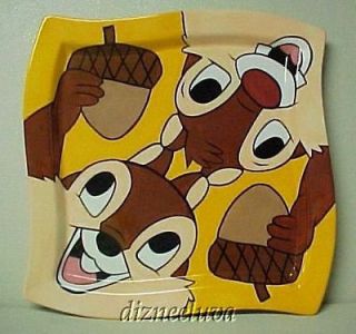 LIMITED EDITION DISNEY AUCTIONS CHIP AND DALE CHARGER PLATE PLATTER 