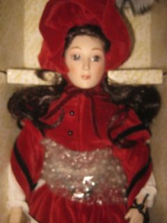 Franklin Mint Heirloom Little Woman JO 17 Porcelain Doll New in Box