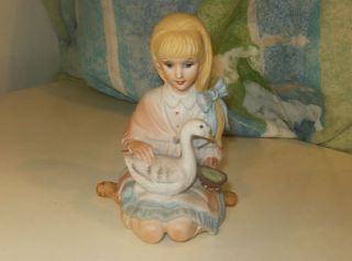Beautiful Lenwile Ardalt Goose Girl Figurine